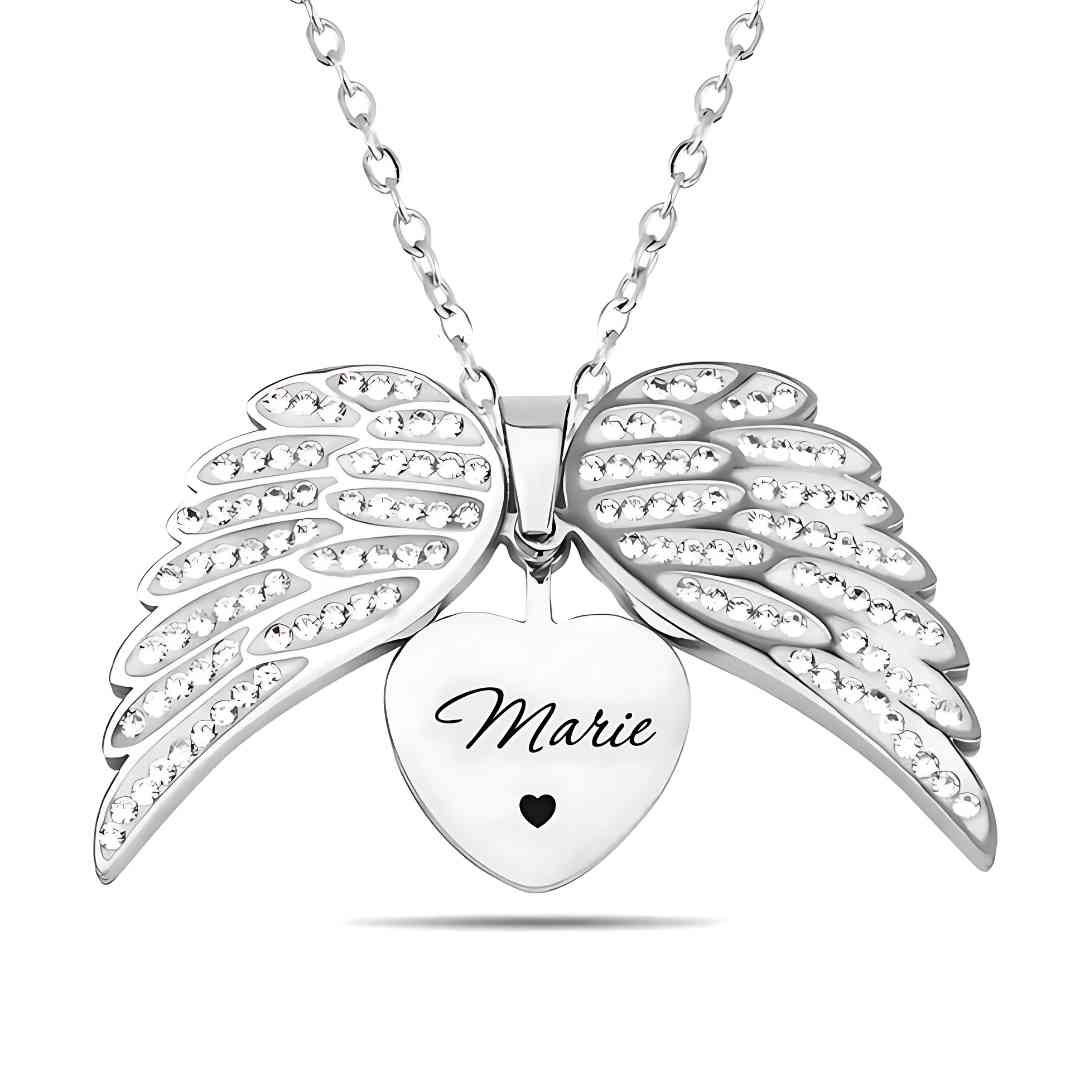 Colar "Anjo Meu" Personalizável Prata 925