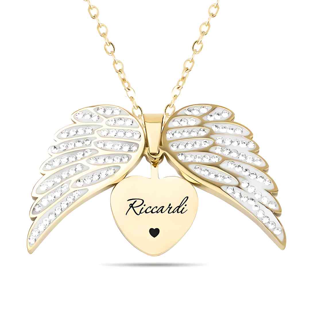 Colar "Anjo Meu" Personalizável Prata 925