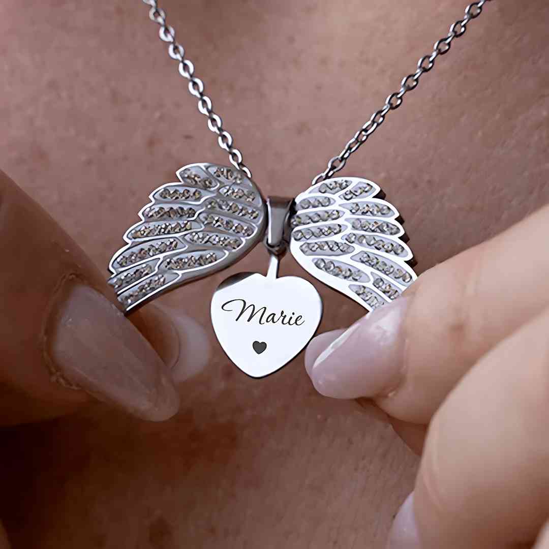 Colar "Anjo Meu" Personalizável Prata 925